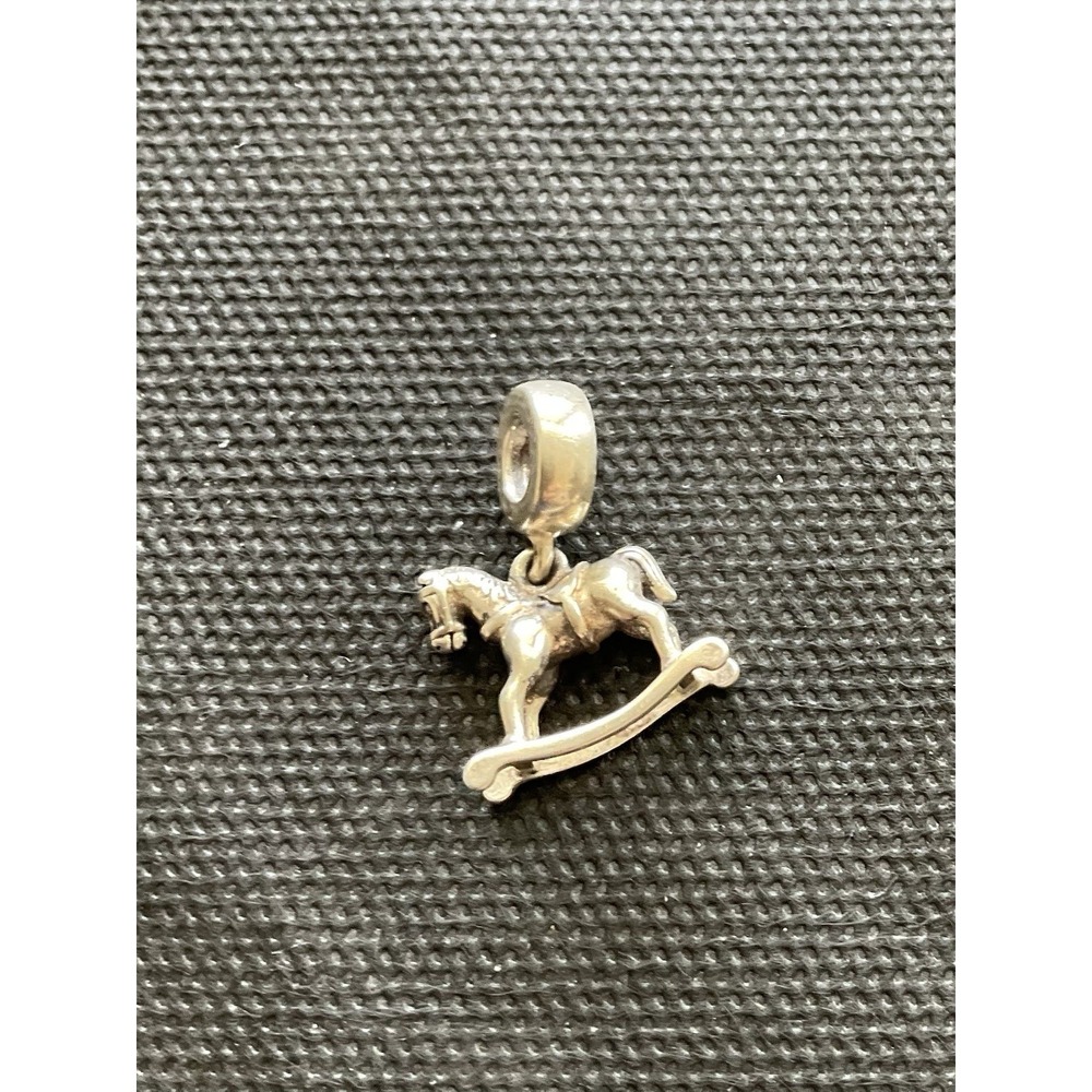 Pandora rocking horse dangle charm ALE 925 Sterling Silver